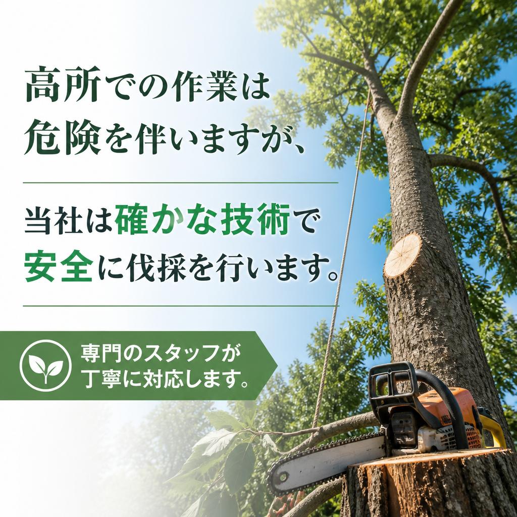 安全第一の高所作業