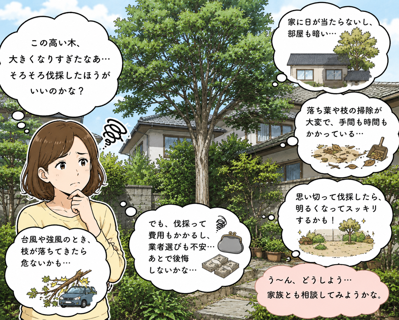 松本市の美しい庭木を守る、伐採と管理の専門家