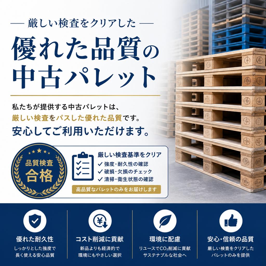 2. 中古パレットの品質保証
